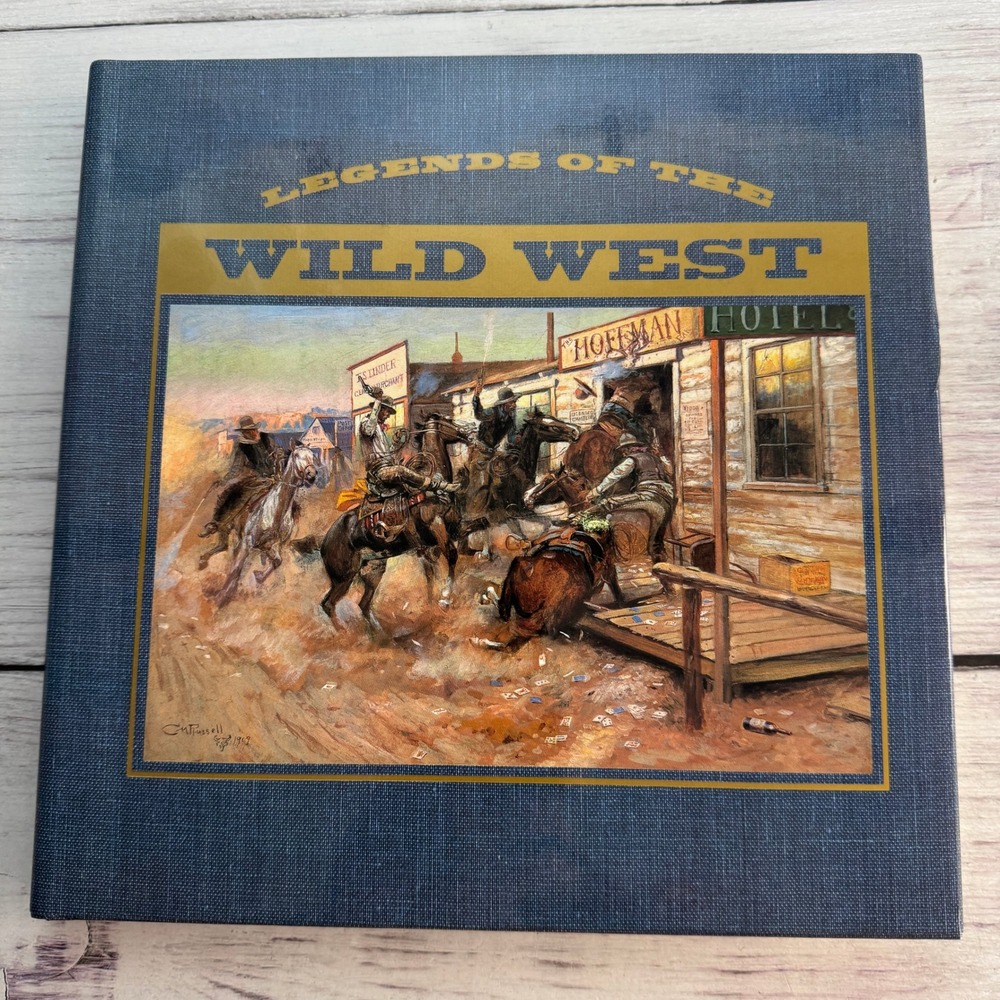 Legends of the Wild West Book Blue VTG Hardcover History Americana